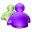  32 x 32 purple microsoft jpg icon image