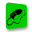  32 x 32 green mouse gif icon image