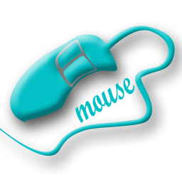 256 x 256 teal png mouse icon image