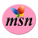 128 x 128 pink msn png icon image