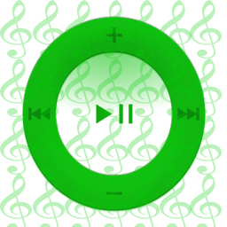 256 x 256 green jpg music icon image