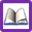  32 x 32 purple open gif icon image