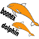 128 x 128 orange boonex dolphin jpg icon image