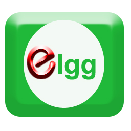 256 x 256 social network green elgg png icon image
