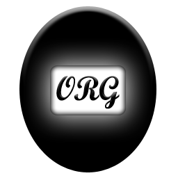 256 x 256 black org png icon image