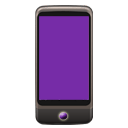 128 x 128 purple phone gif icon image