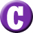  48  x 48 purple c gif icon image