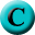  32 x 32 teal c png icon image
