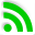  32 x 32 green rss gif icon image