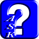 128 x 128 px blue ask png icon image picture pic