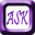  32 x 32 px purple ask png icon image picture pic