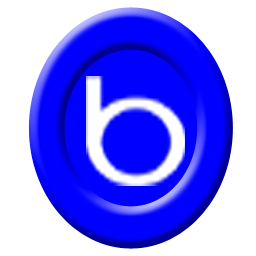 256 x 256 px blue bing png icon image picture pic