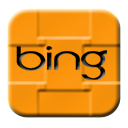 128 x 128 px orange bing png icon image picture pic