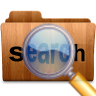 96  x 96 brown search png icon image