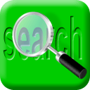 128 x 128 green search gif icon image