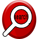 128 x 128 red search jpg icon image