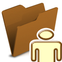 128 x 128 brown show jpg icon image