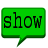  48  x 48 green show png icon image