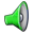  32 x 32 green sound gif icon image