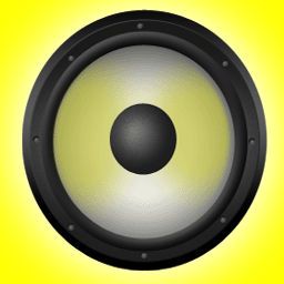256 x 256 yellow sound gif icon image