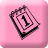  48  x 48 pink start jpg icon image