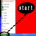 128 x 128 red start png icon image