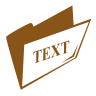 96  x 96 brown text png icon image