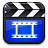  48  x 48 blue video gif icon image