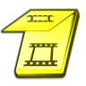 96  x 96 yellow video gif icon image