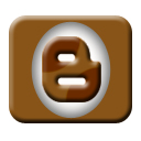 128 x 128 px brown blogger jpg icon image picture pic