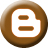  48 x 48 px brown blogger gif icon image picture pic