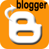 96 x 96 px orange blogger png icon image picture pic