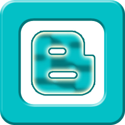 256 x 256 px teal blogger gif icon image picture pic