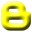  32 x 32 px yellow blogger png icon image picture pic