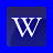  48 x 48 px blue wikipedia gif icon image picture pic