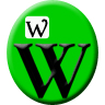 96 x 96 px green wikipedia gif icon image picture pic