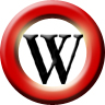 96 x 96 px red wikipedia png icon image picture pic