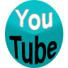 96 x 96 px teal youtube jpg icon image picture pic