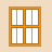  48  x 48 orange window gif icon image