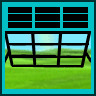 96  x 96 teal window gif icon image