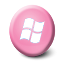 128 x 128 pink windows png icon image