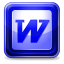 128 x 128 blue word gif icon image