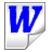  48  x 48 blue word gif icon image