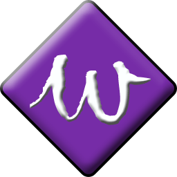 256 x 256 purple gif word icon image